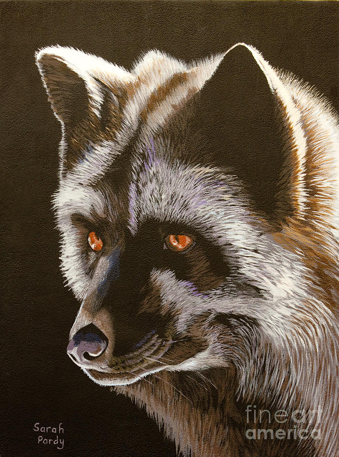 Silver Fox Devil #1 Painting by Margaret Sarah Pardy