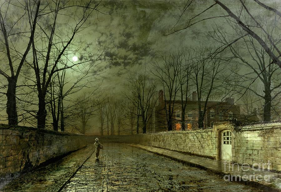 Silver Moonlight Painting by John Atkinson Grimshaw