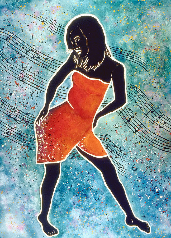 Singles Dance Painting by Karen Ann