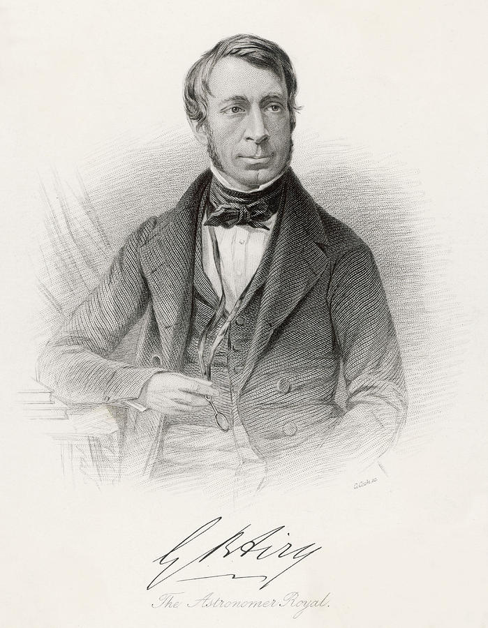 Sir George Biddell Airy (1801-1892) Drawing By Mary Evans Picture 