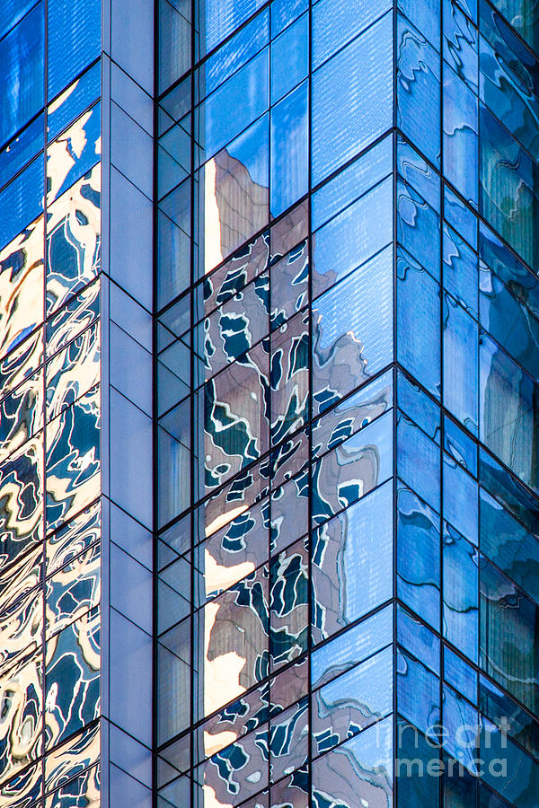 Architecture Photograph - Sky Blue Glass #1 by Susan Cole Kelly