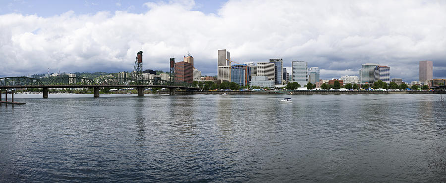 Portland Photograph - Skyline As Seen From The Vera Katz #1 by Panoramic Images