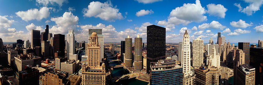 Chicago Photograph - Skyline From Lake Michigan, Chicago #1 by Panoramic Images
