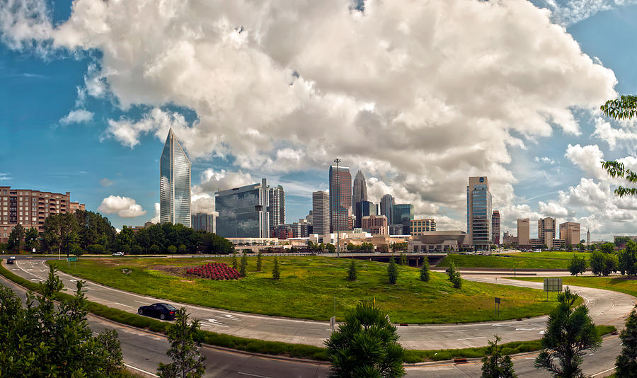 Skyline of Charlotte Towers Photograph by Alex Grichenko - Fine Art America