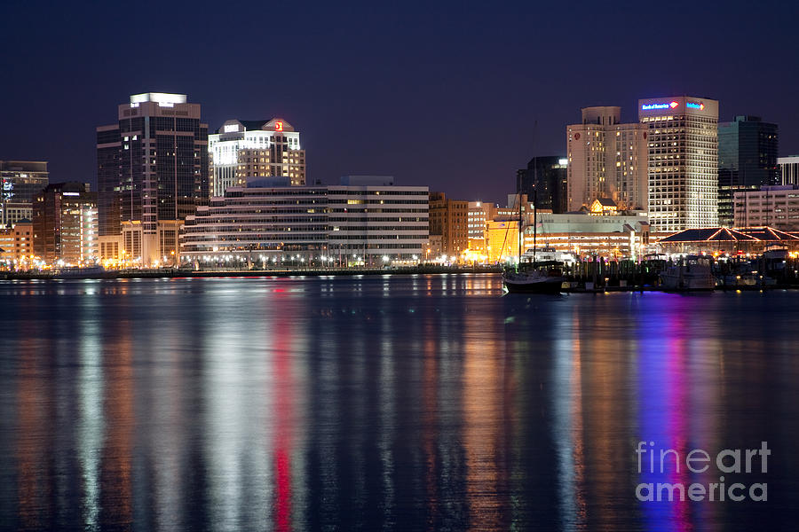 Skyline Of Norfolk Virginia Photograph by Bill Cobb