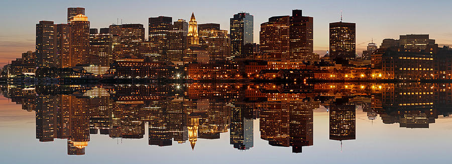 Skyline Panorama of Boston #2 Photograph by Juergen Roth