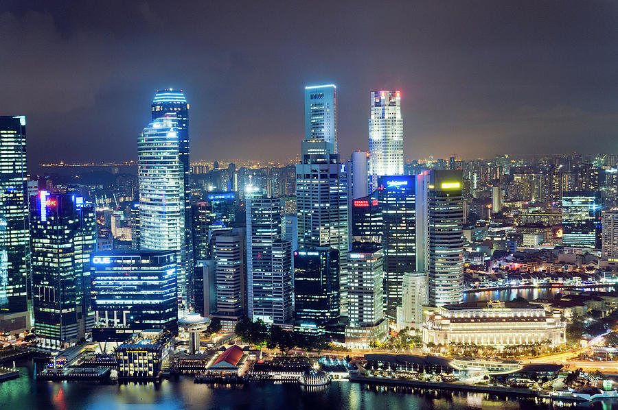 Skyline, Singapore #1 Photograph by John Harper