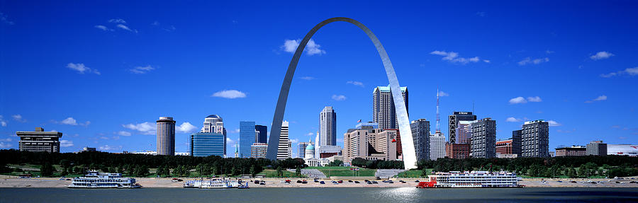 St. Louis Photograph - Skyline, St Louis, Mo, Usa #1 by Panoramic Images