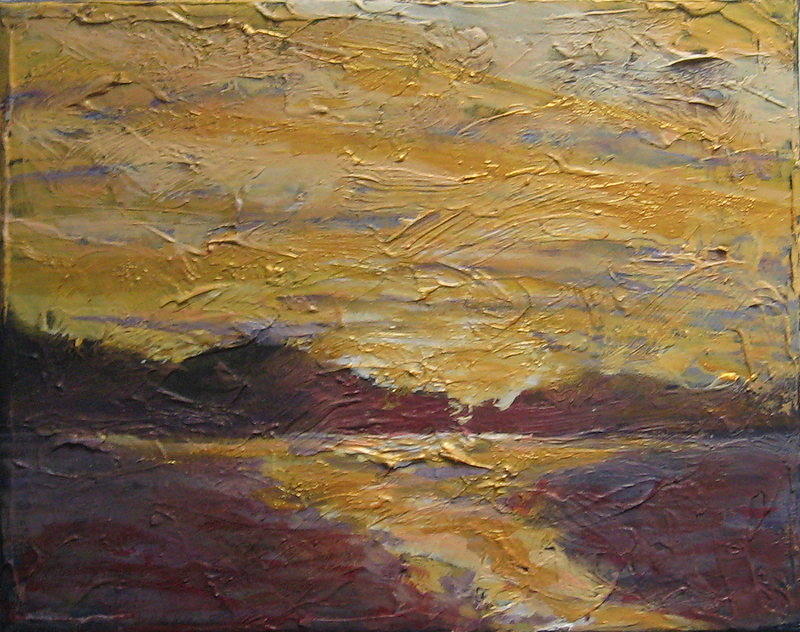 Skyscape 4 Painting by Edy Ottesen