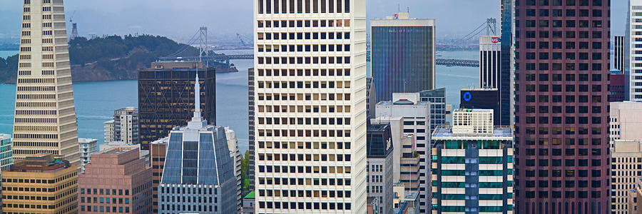 San Francisco Photograph - Skyscrapers In The Financial District #1 by Panoramic Images