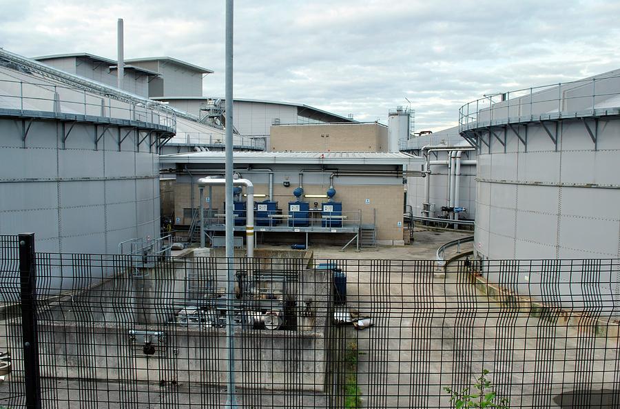 Sludge Treatment Works #1 by Robert Brook/science Photo Library