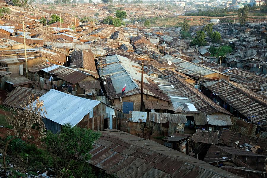 Slum Settlement Photograph by Peter Menzel/science Photo Library - Pixels