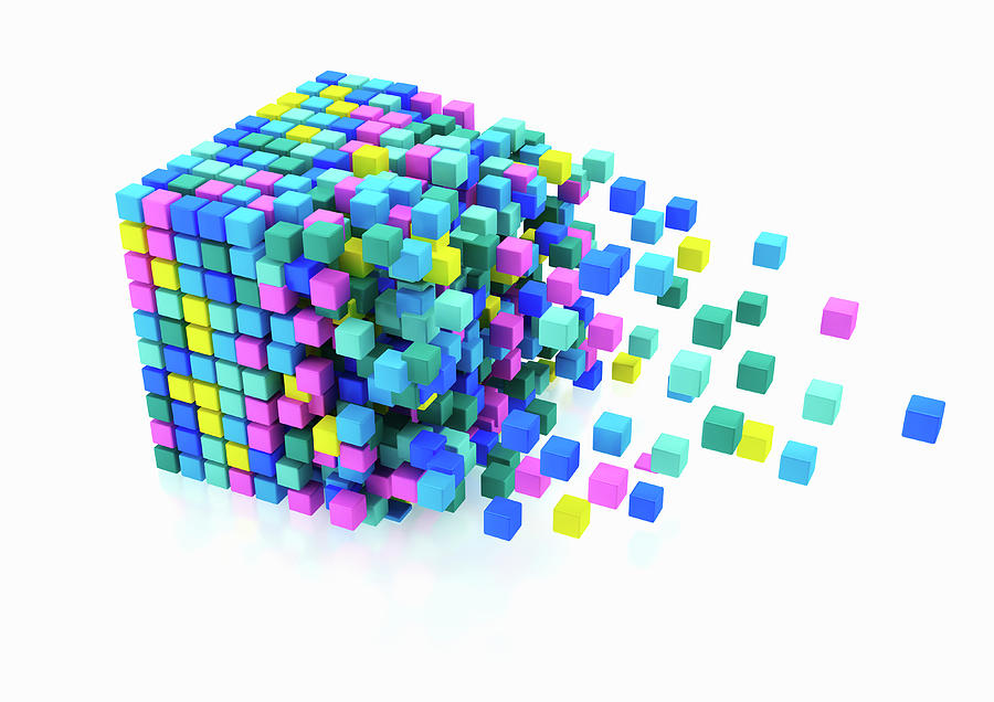 Small Multicolored Blocks Assembling #1 Photograph by Ikon Ikon Images