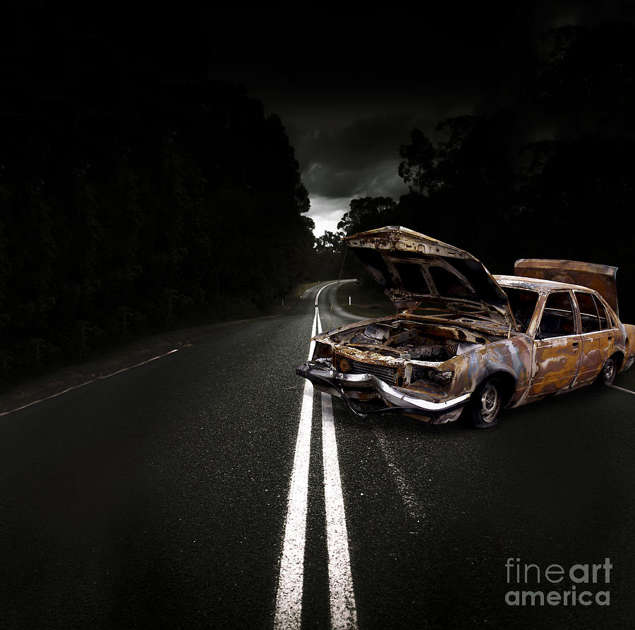 Smashed Up Car Wreck Photograph by Jorgo Photography