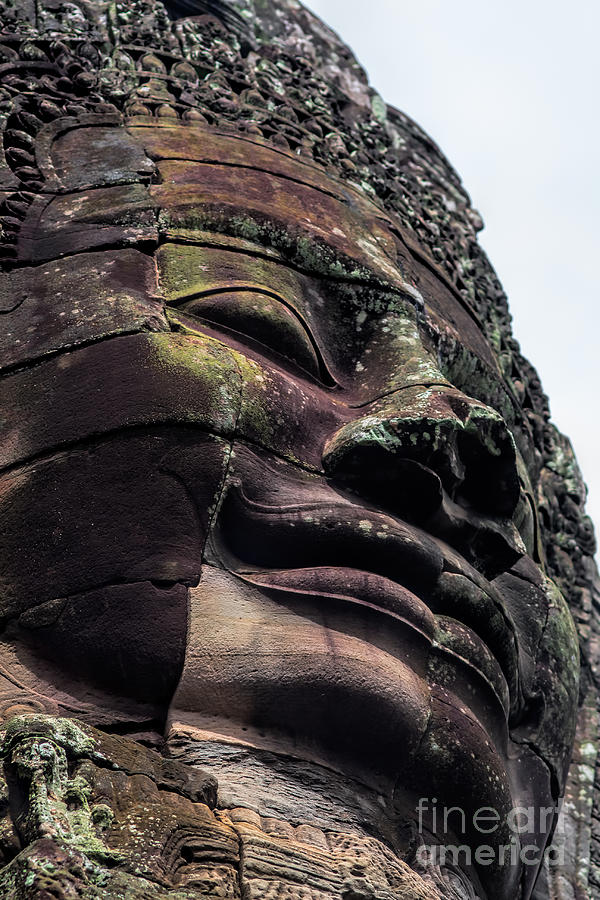 Smiling Faces of Bayon #1 Photograph by Joerg Lingnau