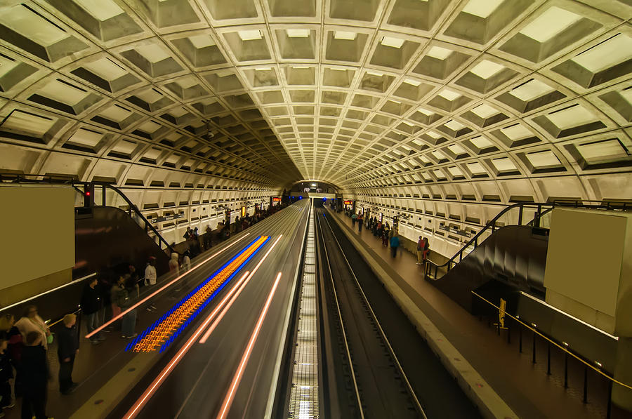 Smithsonian metro station in Washington DC #1 Photograph by Alex Grichenko