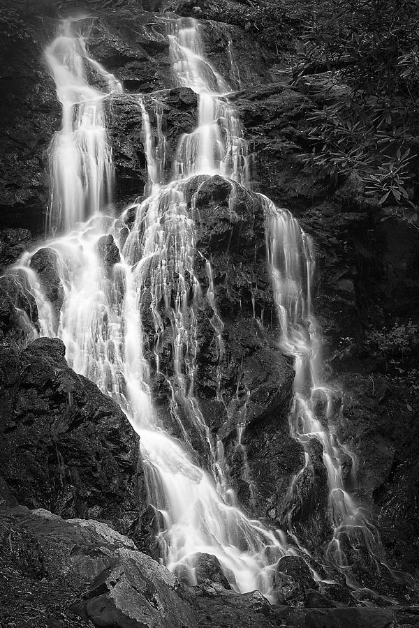 Black And White Photograph - Smoky Waterfall by Jon Glaser