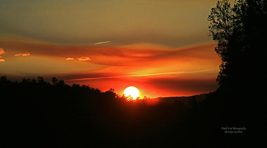 Smokin Payson Sunset #1 Photograph by Matalyn Gardner