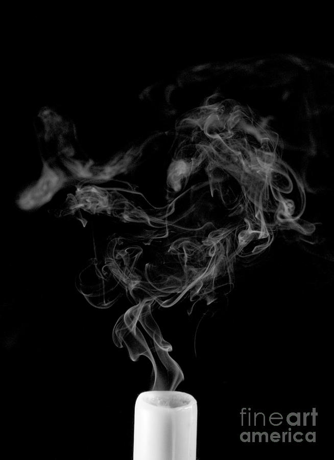 Smoking Candle #1 Photograph by Scott Camazine