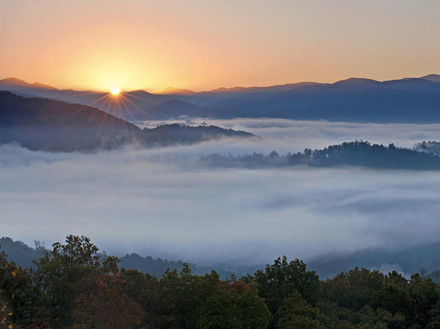 Smoky Mountain Sunrise by Nian Chen