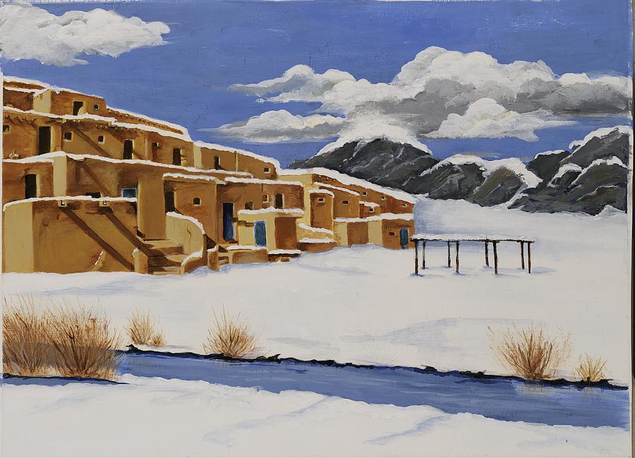 Snow Covered #1 Painting by Judi Hendricks