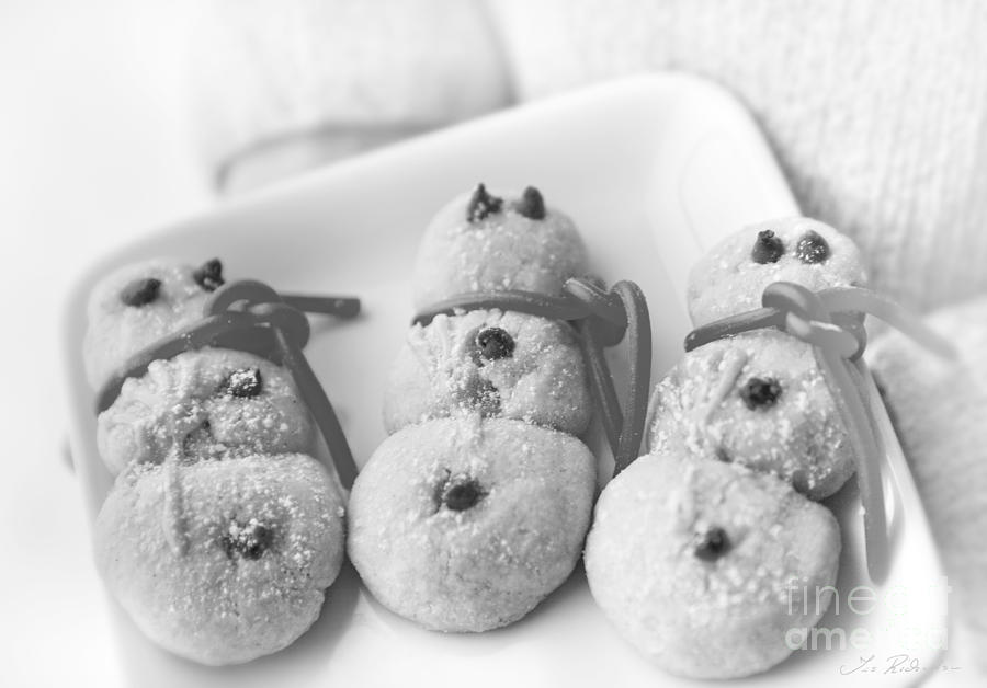 Snowmen cookies #1 Photograph by Iris Richardson