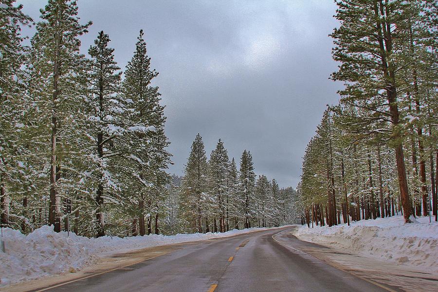 Reno Photograph - Snowy Road #1 by Tony Castle