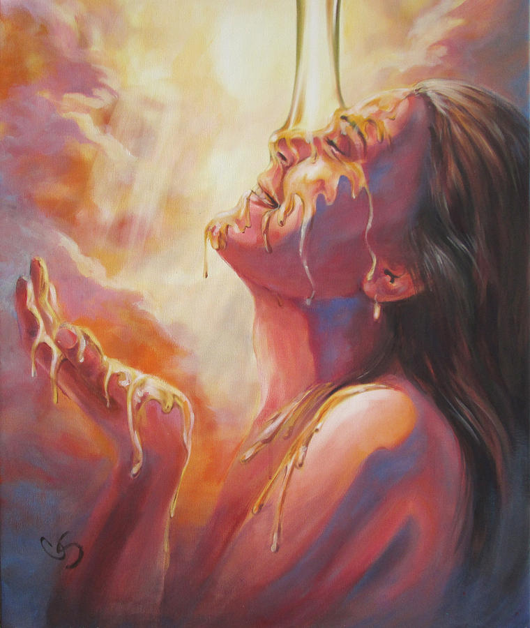 Inspirational Painting - Soaking in Glory #1 by Tamer and Cindy Elsharouni