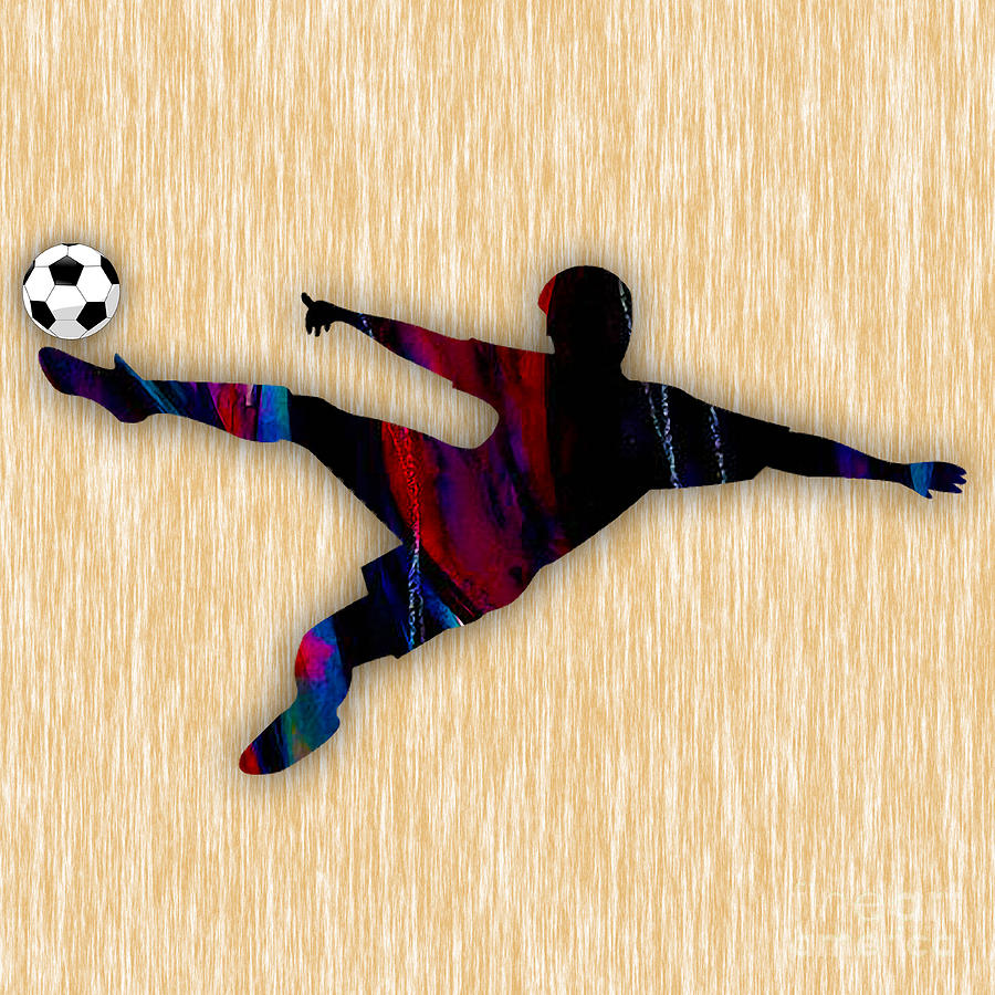 Soccer #1 Mixed Media by Marvin Blaine