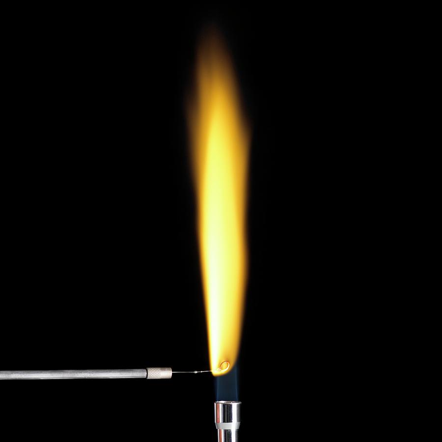 Sodium Flame Test #1 Photograph by Science Photo Library