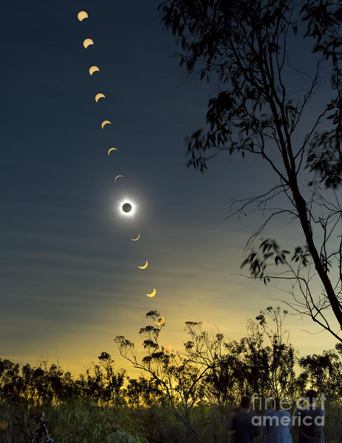 Solar Eclipse Composite, Queensland 1 Photograph by Philip Hart Fine