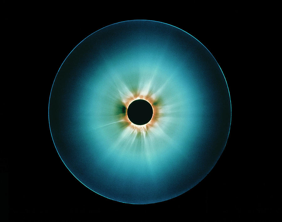 Corona Photograph - Solar Eclipse. #1 by Dr J. Durst/science Photo Library