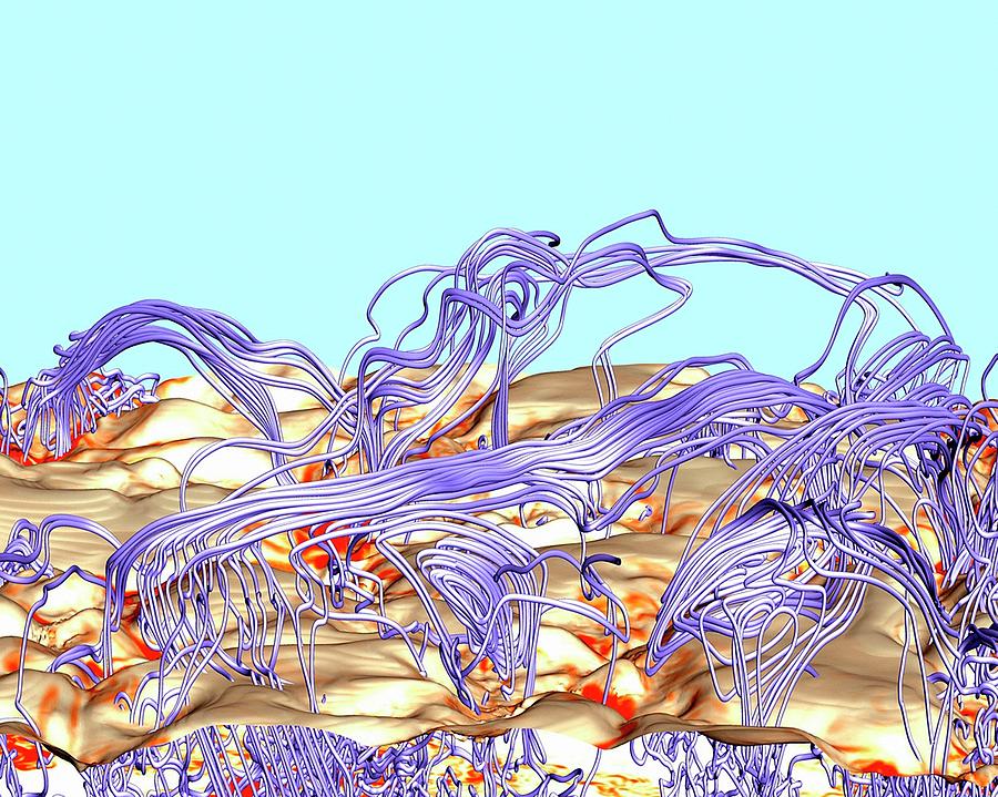 Solar Magnetism Simulation #1 Photograph by Nasa/ames (irina Kitiashvili, Stanford University; Tim Sandstrom)