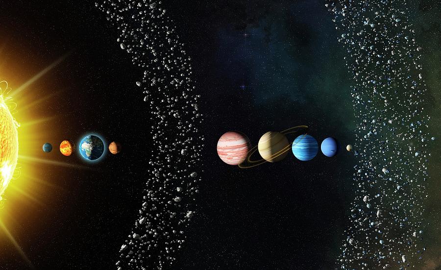 Solar System Photograph by Claus Lunau/science Photo Library - Fine Art ...