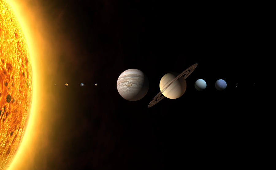 Solar System's Planets Photograph by The International Astronomical ...