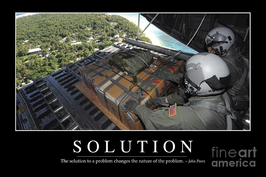 Solution Inspirational Quote Photograph by Stocktrek Images - Fine Art ...