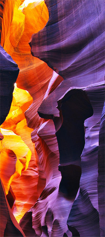 Somewhere in America Series - Antelope Canyon #1 Photograph by Lilia S