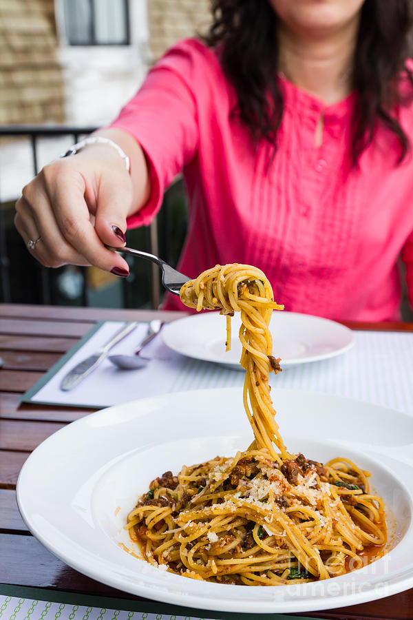 Spaghetti noodles #1 Photograph by Tosporn Preede