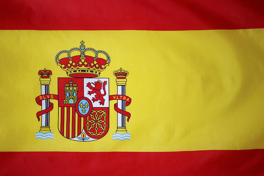 Flag Photograph - Spanish flag #1 by Les Cunliffe
