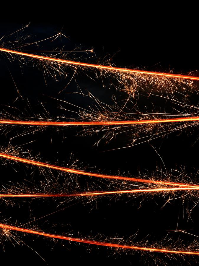 Pattern Photograph - Sparkler #1 by Science Photo Library