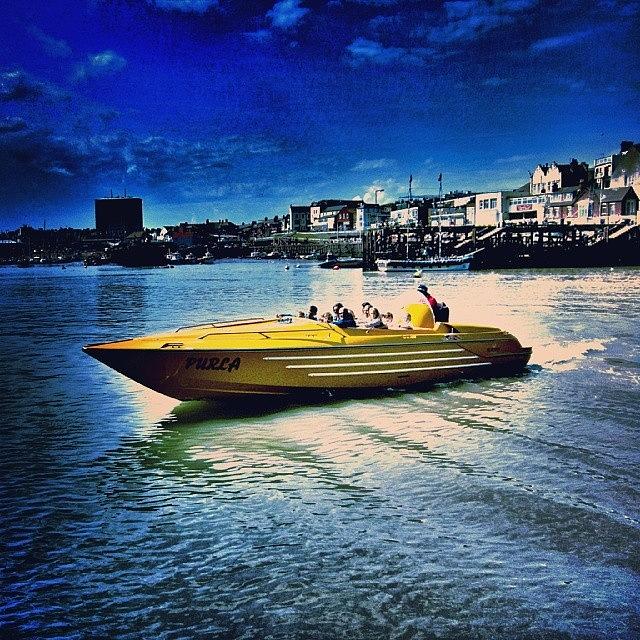 Summer Photograph - Speed Boat In Bridlington #1 by Chris Drake