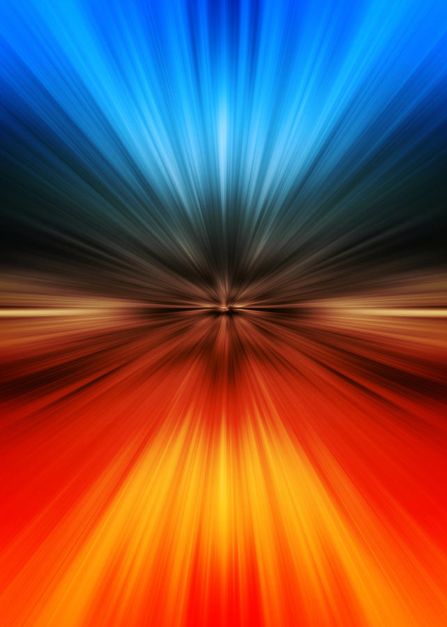 Colorful Abstract Motion Art - Speed Of Light Digital Art by Modern Abstract