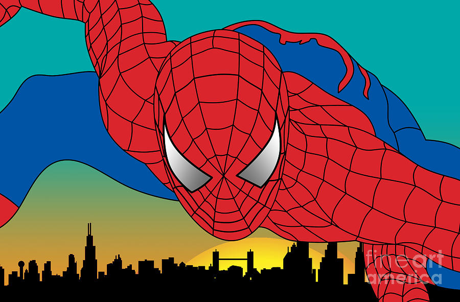 Superman Digital Art - Spiderman  #2 by Mark Ashkenazi