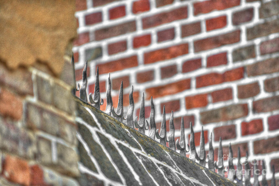 Iron Spiked Wall Photograph