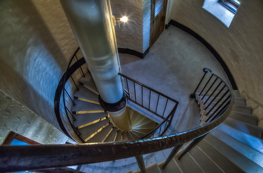 Spiral Steps At The Gibbs Hill Lighthouse #1 Photograph by John Hoey