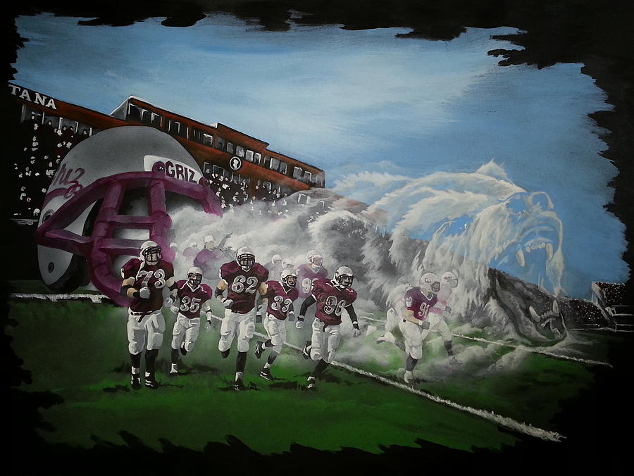 Spirit of the Grizzlies #2 Painting by Tim  Joyner