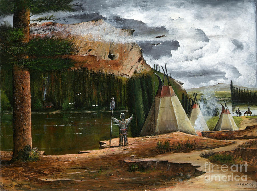 Spiritual Home Painting by Ken Wood