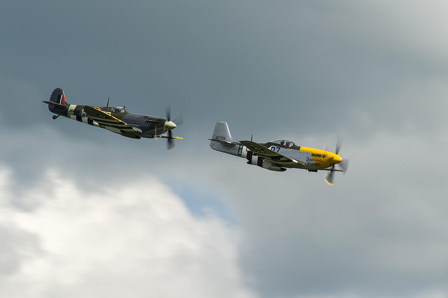 Spitfire and Mustang #1 Photograph by Gary Eason
