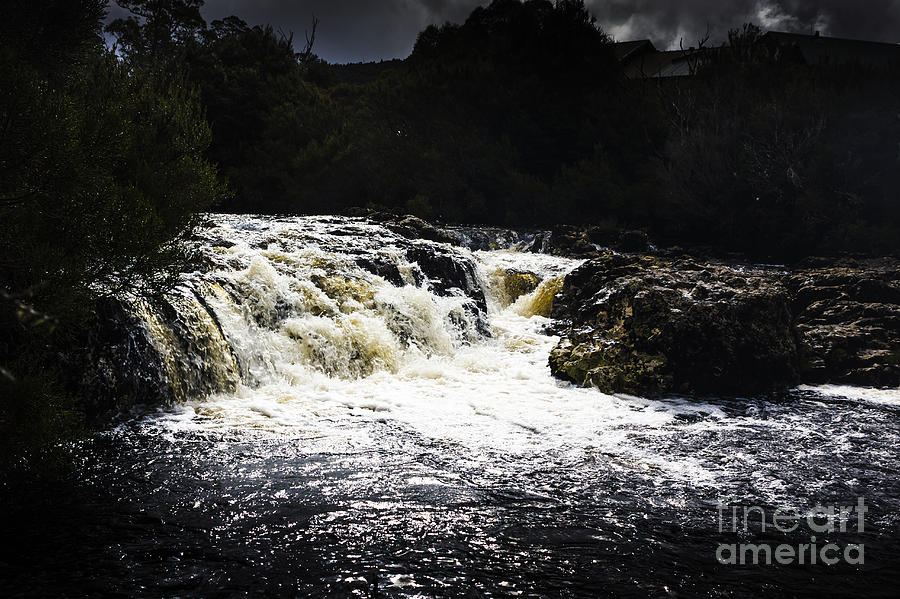 Splashing Australian water stream or waterfall #1 Photograph by Jorgo Photography