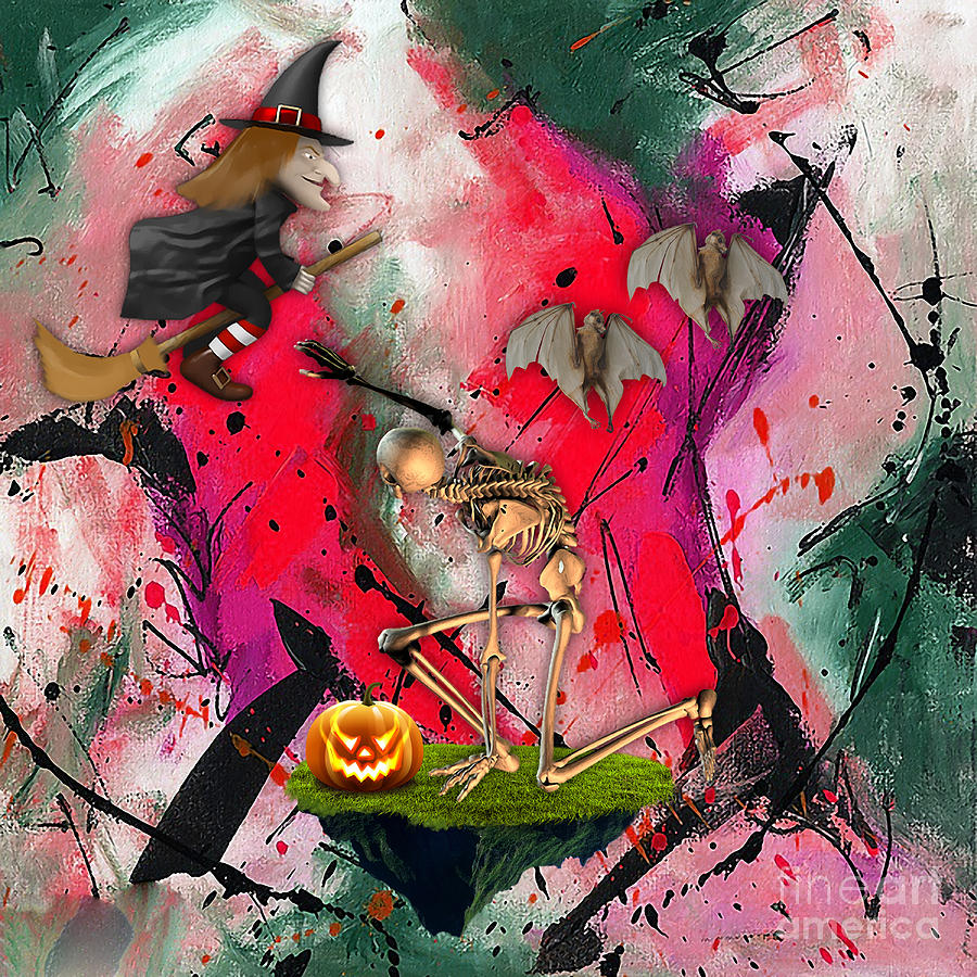 Halloween Mixed Media - Spooky #1 by Marvin Blaine